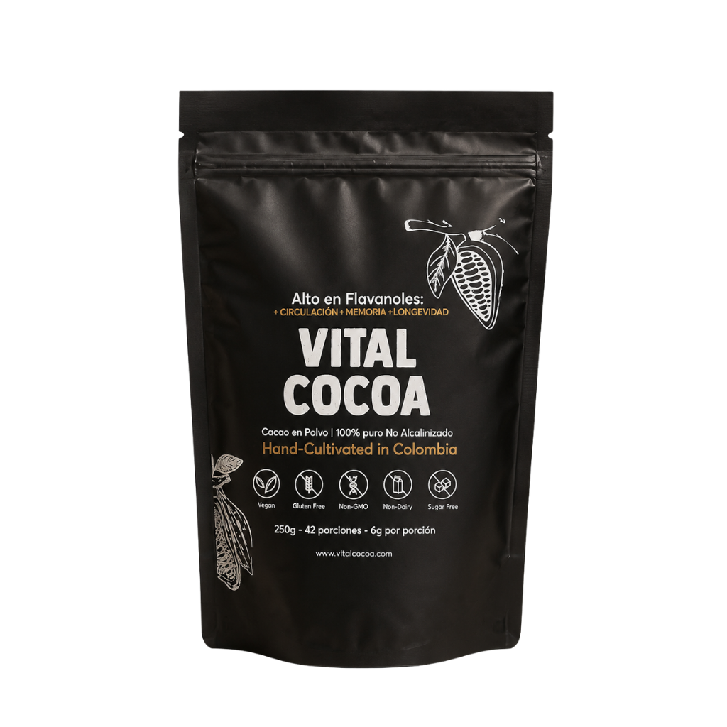 Vital Cocoa | Cacao en Polvo 100% Puro No Alcalinizado | 250 g