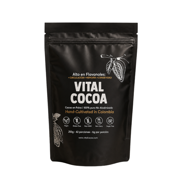 Vital Cocoa | Cacao en Polvo 100% Puro No Alcalinizado | 250 g